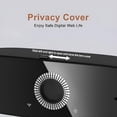 thumbnail image 2 of 1080P Full HD Webcam with Privacy Cover, Tripod,Wide Angle Lens,Active Light Correction,Plug and  USB Webcam for PC, Desktop, Laptop,, 2 of 7