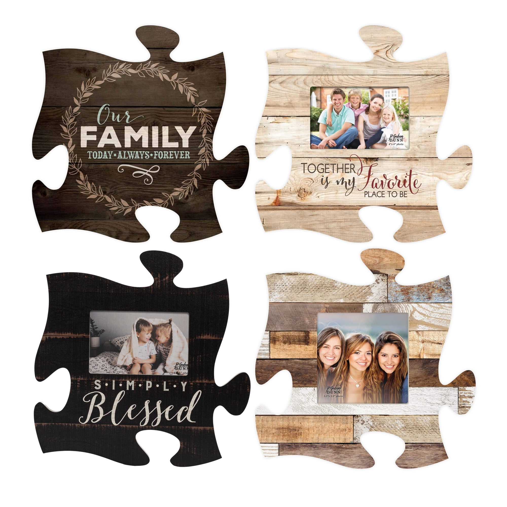 Graham Dunn Our Family Today Always Forever 12 x 12 Wood Wall Art Puzzle Piece Plaque P Graham Dunn Our Family Today Always Forever 12 x 12 Wood Wall Art Puzzle Piece Plaque P