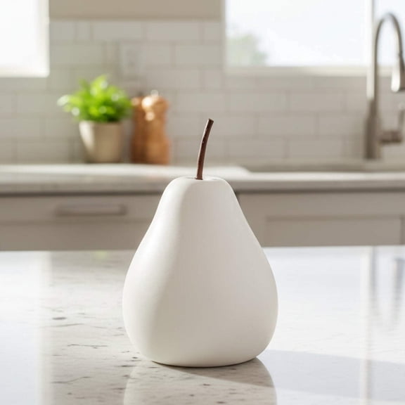 Hazel Pearlescent Ceramic Pear Figurine