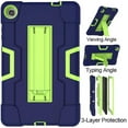 thumbnail image 4 of FIEWESEY for Lenovo Tab M8 Gen 3 2022 Case,Heavy Duty Shockproof Kids Hybrid Rugged Case(with Stand) for Lenovo Tab M8/M8 Smart /Tab M8 HD LTE 8 Inch Tablet+Screen Protector(Navy/Green,1 Pack), 4 of 6