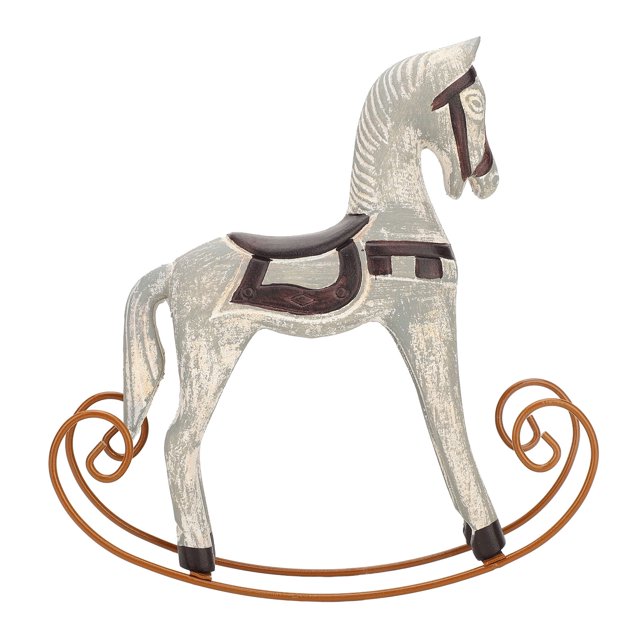 Figura de Caballo Mecedora, Adorno de Caballo de Mecedora Resistente Estado decorativo Retro para bar