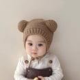thumbnail image 2 of Yoyauz Baby Knit Winter Cap Baby Newborn Toddler Autumn Cute Earmuff Cotton Lined Beanie Suitable for Boys and Girls, 2 of 10