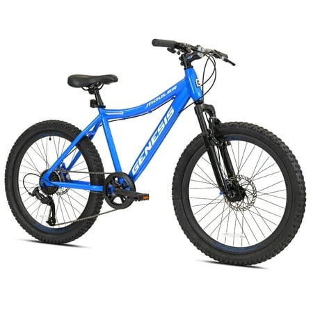 Genesis 24u0022 Mauler Boys Mountain Bike, Blue
