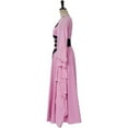 thumbnail image 4 of Lily Munster Costume Pink Dress Gothic Vampire Bride Dress for Women, 4 of 7