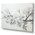 thumbnail image 2 of Designart "Simplistic White And Ash Cherry Blossom II" Cherry Blossom Wall Decor, 2 of 7