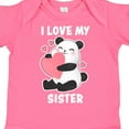 thumbnail image 4 of Inktastic I Love My Sister with Panda Illustration Boys or Girls Baby Bodysuit, 4 of 5