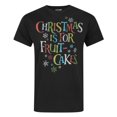 thumbnail image 1 of Junk Food Mens Christmas Is For Fruit-Cakes T-Shirt, 1 of 4