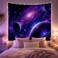 thumbnail image 2 of Cosmic Galaxy Planets and Stars in Deep Space, Mystical Celestial for Space Lovers, Celestial Home Decor Housewarming Gift Tapestry Wall Hanging for Living Room and Bedroom, 2 of 7