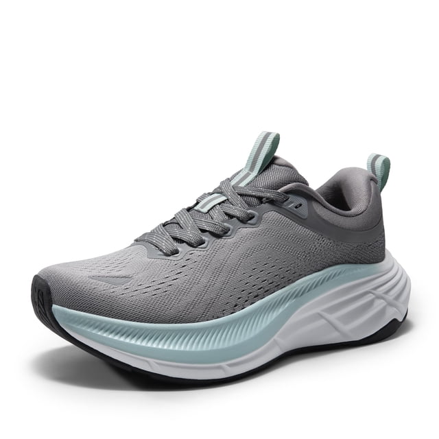 Zapatillas para caminar para mujer NORTIV 8 Talla 9.5 Gris Transpirables