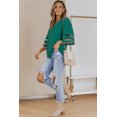 thumbnail image 4 of ABPHQTO Blusa suelta con cuello en V y manga acampanada verde para mujer, 4 of 5