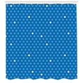 thumbnail image 3 of Ambesonne Blue Shower Curtain, Bold Polka Dots Retro, 69"Wx70"L, Blue Pale Blue White, 3 of 3