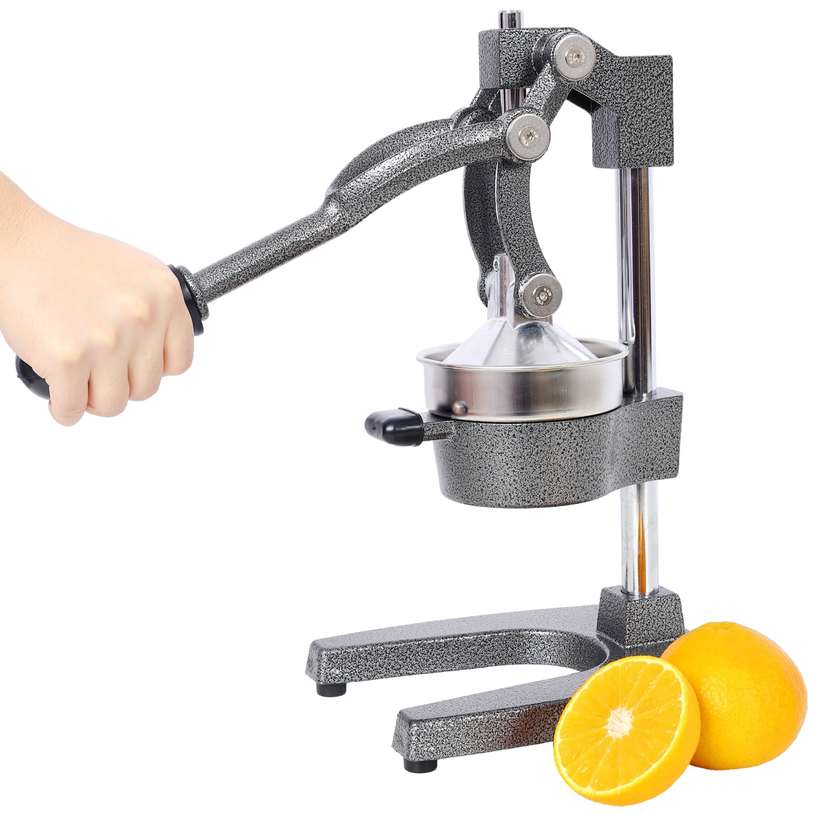 Deiokin Cast Iron Citrus Juicer, Extra-Large Commercial Grade Manual Hand Press for Fresh Orange, Lemon and Pomegranate Juice