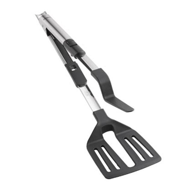 2 In 1 Spatula Tongs Stainless Steel