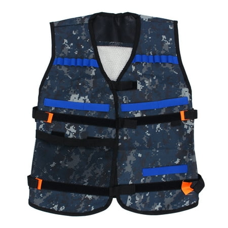 Domqga Gaming Vest, Waterproof Tactics Vest / Coat / Jacket Gun Foam Dart Clip Holder Waterproof for Soft Bullet Guns Cs