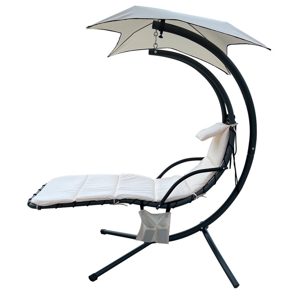 BalanceFrom Hanging Rocking Curved Chaise Lounge Chair Swing with
