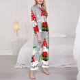 thumbnail image 3 of Lsque Merry Christmas Gnome1 Pattern Long Sleeve Pajama Set for Women - Soft 2-Piece Sleepwear and Loungewear Set with Pockets, Comfy Nightwear-Medium, 3 of 7