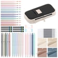 thumbnail image 2 of Clearance! Pencil Case Set for Students - All-in-One Pencil Pouch with Supplies, Great Gift for Back to School,Black, 2 of 9