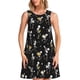 thumbnail image 1 of Easygdp Playing Music Skeletons para Vestido Transpirable de Mujer, Vestido Suelto de Manga Corta con Pliegues y Bolsillos para el Verano, 1 of 7
