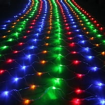 Christmas Net Lights Outdoor 200 LED 10Ft x 6.5Ft Bush Net Lights Outdoor Mesh Lights Waterproof 8 Modes Outside Garden Twinkle Lights for Patio Wall Roof Balcony Decor(Multicolor)