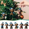 thumbnail image 2 of KCEHTA 6 Pcs Dachshund Christmas Ornaments, Dachshund Ornaments for Christmas Tree, Dog Christmas Tree Ornaments, Dachshund Themed Christmas Birthday Party Decorations, 2 of 9
