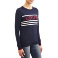 thumbnail image 2 of EV1 from Ellen DeGeneres Love Flag Crew Neck Sweater Women's, 2 of 7
