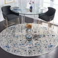 thumbnail image 3 of SAFAVIEH Madison Caden Floral Bordered Area Rug, Ivory/Blue, 6'7" x 6'7" Round, 3 of 9