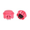 thumbnail image 2 of Unique Bargains 30mm Mounting Hole Momentary Game Push Button Switch  for Arcade Video Games Pink, 10pcs, 2 of 3