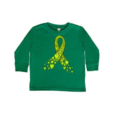

Inktastic Lymphoma Awareness Lime Ribbon Made of Hearts Gift Toddler Boy or Toddler Girl Long Sleeve T-Shirt