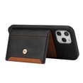 thumbnail image 4 of Smooth PU Leather Premium Back Cover Case with Wallet Kickstand Card Holder for iPhone 14 Pro 6.1 inch, 4 of 7