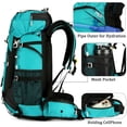 thumbnail image 4 of Sac à Dos de Voyage Randonnée Camping 60 L avec Housse de Pluie, Sac à Dos Résistant à l'Eau, Sac à Dos d'Escalade pour Hommes Femmes, 4 of 12