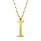 thumbnail image 1 of Collar de oro con letra del alfabeto PROSTEEL colgante inicial acero inoxidable para mujeres y niñas, 1 of 7