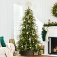 thumbnail image 3 of Best Choice Products 9ft Pre-Lit Artificial Full Aspen Noble Fir Christmas Tree w/ 1,200 2-in-1 Glowing Micro LEDs, 3 of 10
