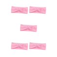 thumbnail image 2 of Yuarrent Diadema elástica Banda para el cabello transpirable Banda para el sudor Accesorios para la cabeza Rosa Rosado 5Conjunto, 2 of 6
