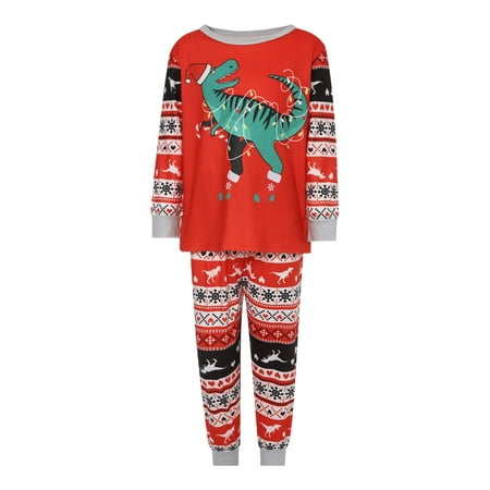 

Christmas Parent-child Pajamas Set Long Sleeve Pullover Tops Pants Xmas Matching Family Sleepwear