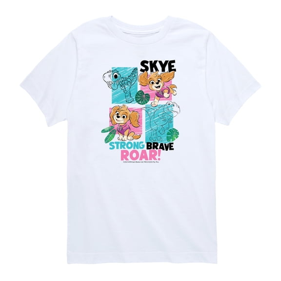 Paw Patrol: The Dino Movie - Skye And Dinos Collage - Toddler Boys Short Sleeve Graphic T-Shirt