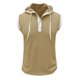 thumbnail image 4 of pstuiky Camisetas sin mangas para hombre, Blusa sin mangas con capucha y cuello redondo para hombre, con botones y parches de fitness de color Tops elegantes para mujer s, 4 of 7