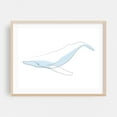 thumbnail image 2 of One Line Whale - Line Drawing Line Art Minimalist Marine Life Ocean Minimalist Aquatic Animal Wildlife Unframed Wall Art Print 30 x 40 inches, 2 of 4
