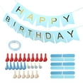 thumbnail image 4 of Paper Flower Ball,  Eco-friendly Blue Set Party Balloon, Durable Beautiful for Birthday Festival Blue Set, 4 of 7