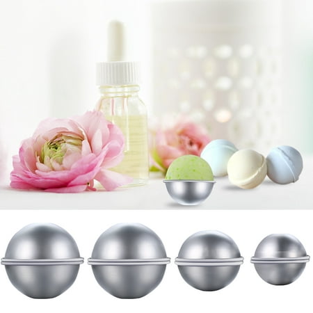 8 Pieces DIY Metal Bath Bomb Mold Set with 3 Sizes Aluminum Alloy Bomb Balls Molds for Crafting Your Own (Best Bath Bomb Molds)