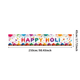 thumbnail image 3 of Colorful Splatter Design Holi Themed Banner Background Party Decorations for Holi Festival Celebrations Photo Booth Backdrop Party Supplies Decor Props for Holi Events, 3 of 7