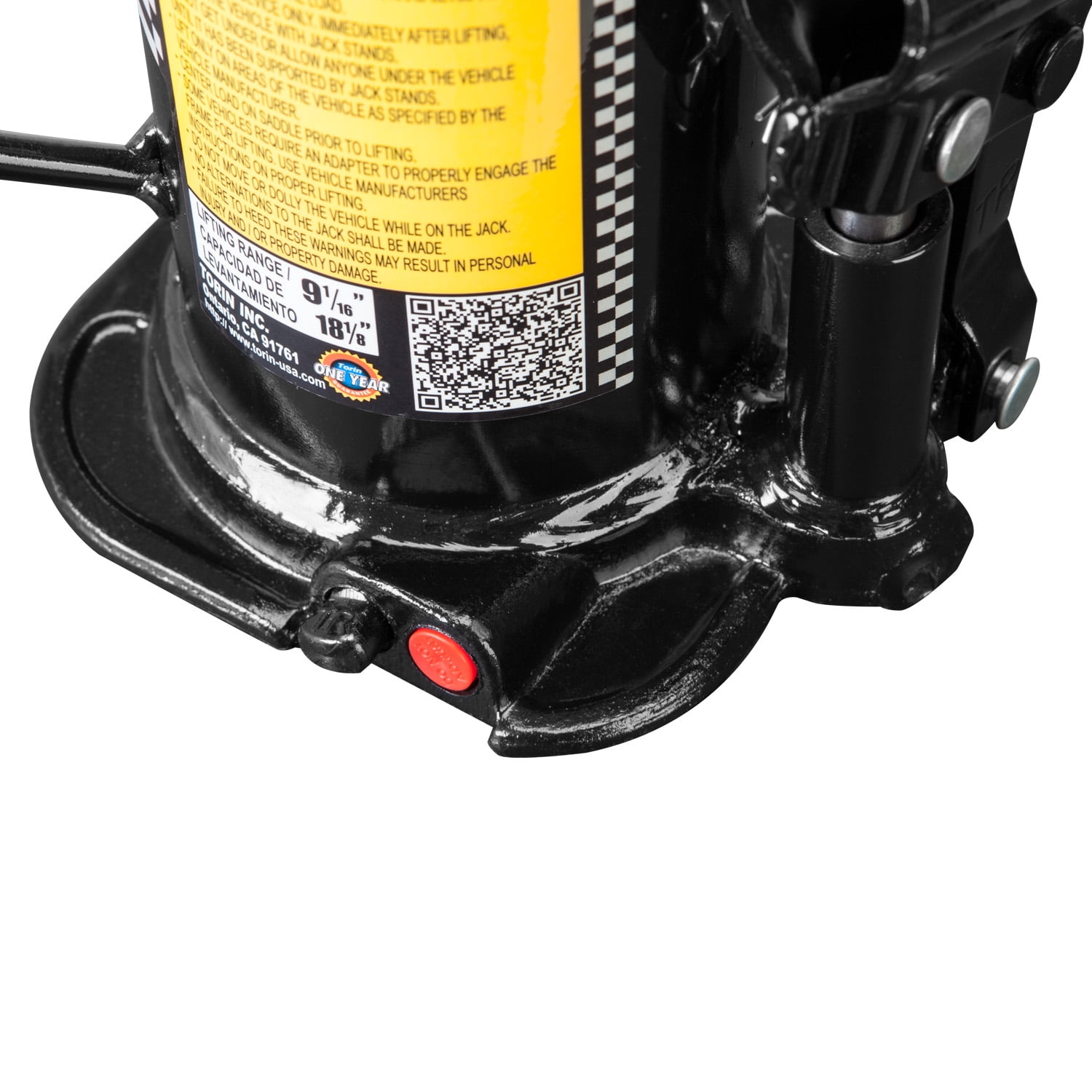 Torin T91207A 12-Ton Stubby Hydraulic Bottle Jack for Heavy Vehicles