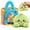 Light Green, variant on Mystery Rainbow Plush Dumpling Squishy, Cute Stuffed Dumpling Squishies Plushies Fidget Toy, Christmas Collectible Stress Relief Gift with Simulated Steamer & Fuzzy Handle