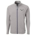 thumbnail image 2 of Men's Cutter & Buck Gray Philadelphia Eagles Big & Tall Adapt Eco Knit Hybrid Recycled Full-Zip Jacket, 2 of 3