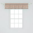 thumbnail image 2 of Ambesonne Panda Bear Valance Pack of 2, Monochrome Bears Graphic, 54"X12", Burnt Sienna White, 2 of 4