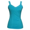 thumbnail image 1 of Womens Lace Trim Camisoles - Aqua, 1 of 2