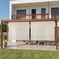 thumbnail image 4 of Aoodor Solar Fabric Outdoor Blinds, 7'W x 8'H, 5% Openness - Superior to HDPE Fabric, 4 of 12