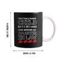thumbnail image 1 of PEONAVET Mug Lettering Vintage I Don't Have Favorite Child Daughter Mug, 1 of 5