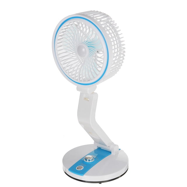 Ventilador Plegable Recargable Con Luz Led Portatil 360°, Ventilador Multifuncional de Carga Usb