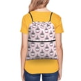 thumbnail image 4 of Gaeub Cute Cupcake Gym Bag Sackpack Sports,Drawstring Backpack Sports Bag for Women Men Large Size, 4 of 6