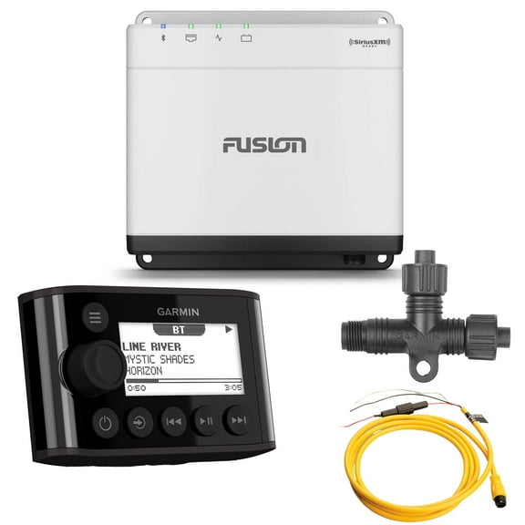 Fusion MS-WB675 Apollo Marine Entertainment Hideaway System with Fusion MS-NRX300 IPX7 NMEA 2000 Wired Remote (Black)